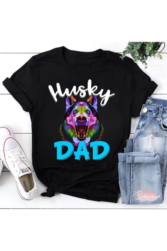 Husky Dad Shirt, Husky Shirt, Husky Dog Shirt, Husky Lover Gift, Father's Day
