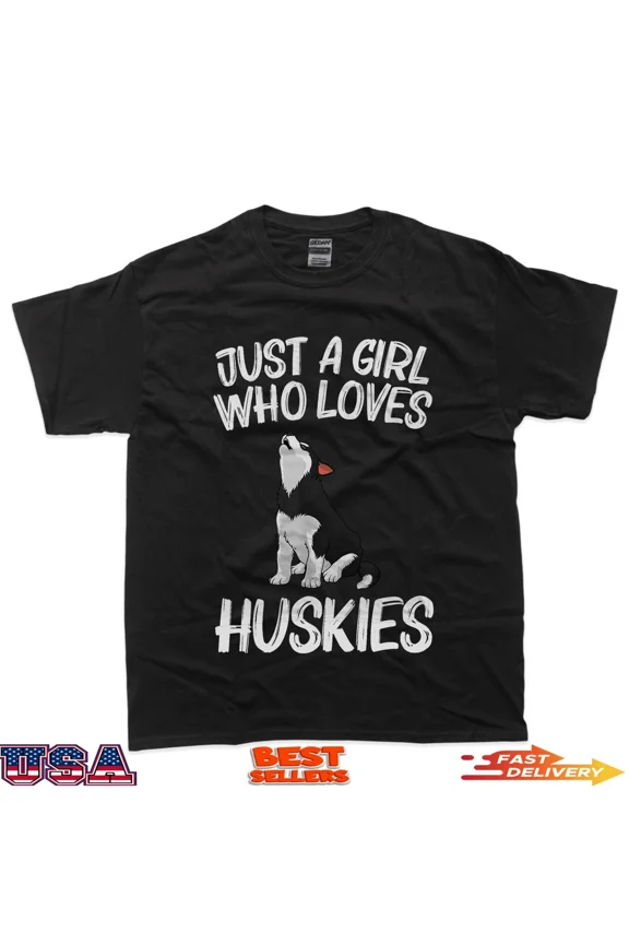 Husky Design Girls Women Siberian Pet Lover Holiday Unisex T-Shirt up to size 5XL