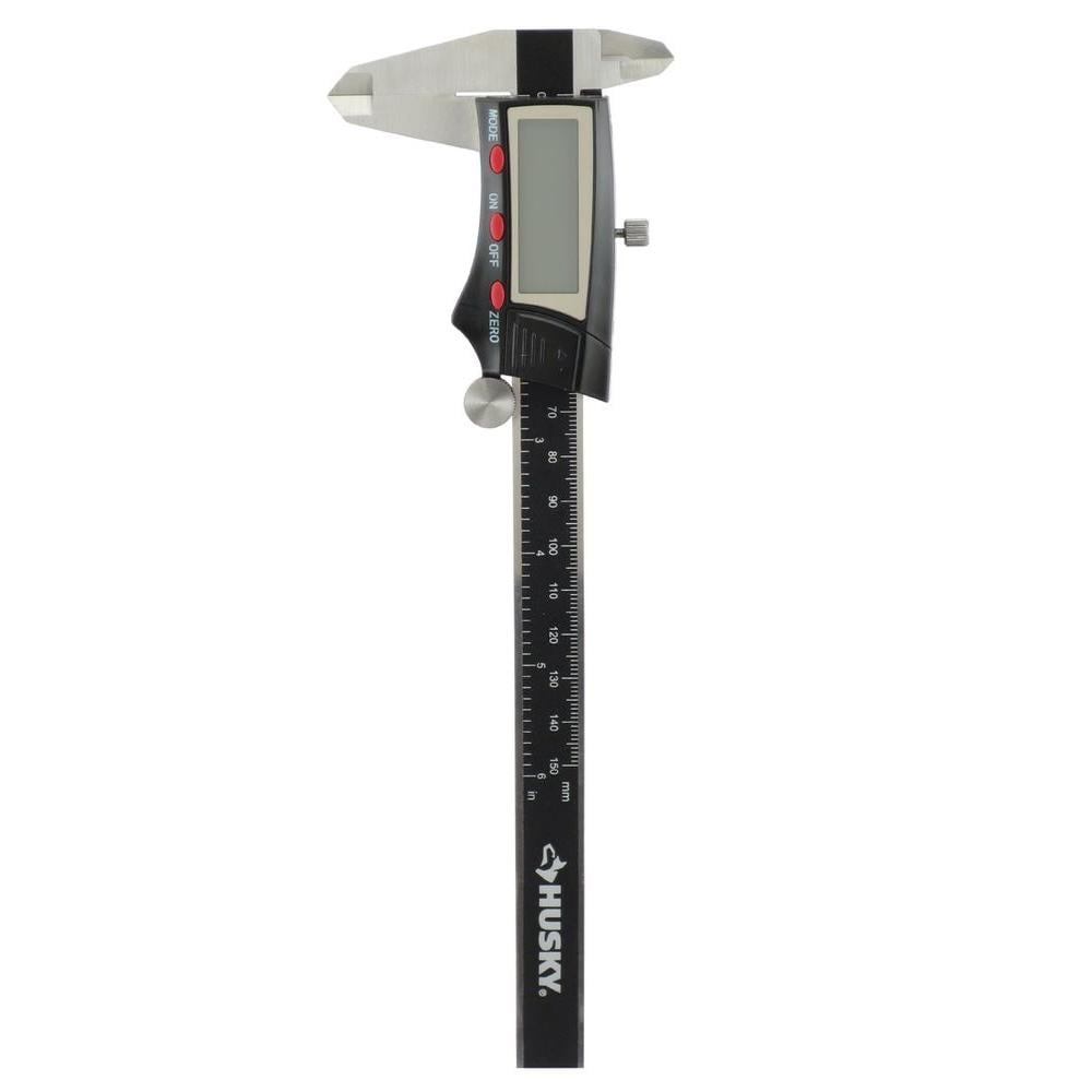 Husky 6Inch Digital Caliper, 3-Mode, Fractional Metric