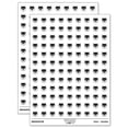 thumbnail image 1 of Husky Dog Face Mad 200+ Round Stickers - White - Gloss Finish - 0.50" Size, 1 of 3