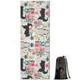 thumbnail image 1 of Husky Dog Flower Floral Hot Yoga Mat Towel Non Slip for Hot Yoga - Quick-Drying Yoga Mat Cover with 4 Corner Pockets with Travel Bag - Hot Yoga Towel Non Slip Grip Moisture Wicking Sweat 70"x26", 1 of 6