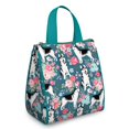 thumbnail image 1 of Husky Dog Flower Floral Insulated Lunch Bag for Women & Adults,Large Portable Soft Cooler Lunch Bag,Thermal Food Storage Tote with Pearl Cotton,8.66L,8.75x5.75x9.5 Inch, 1 of 6
