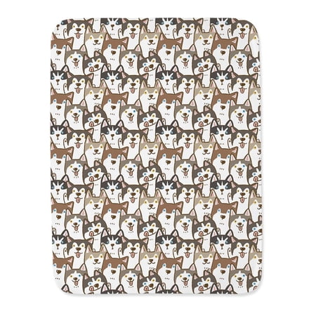 Husky Dog Pattern Blanket -Image by Shutterstock,