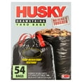 Husky Drawstring Black Yard Bag, 39 Gallon, 54 Count