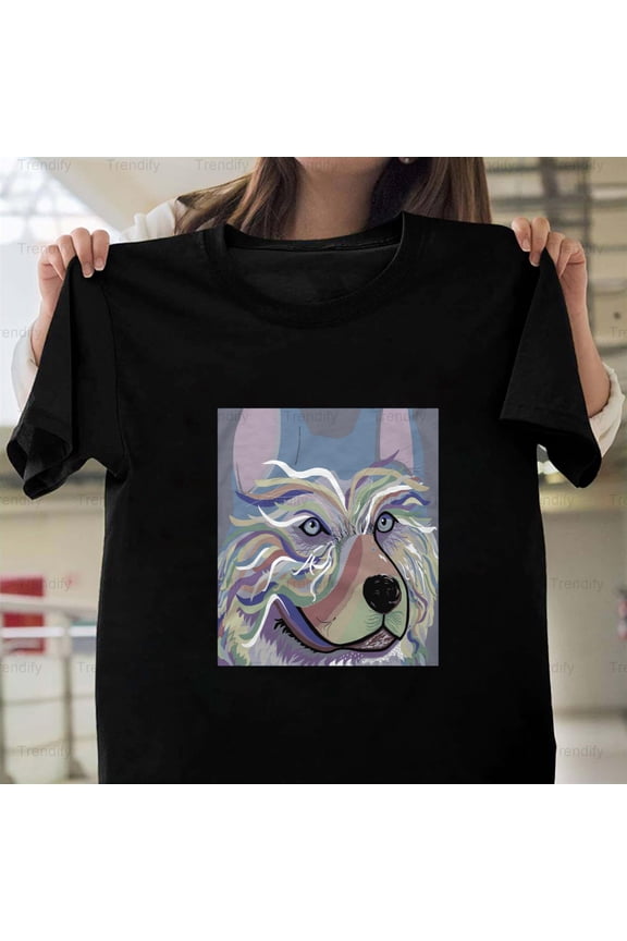 Husky Funny Pet Minimalist Graphic Design Style For A Unisex T-Shirt, up to size 5XL