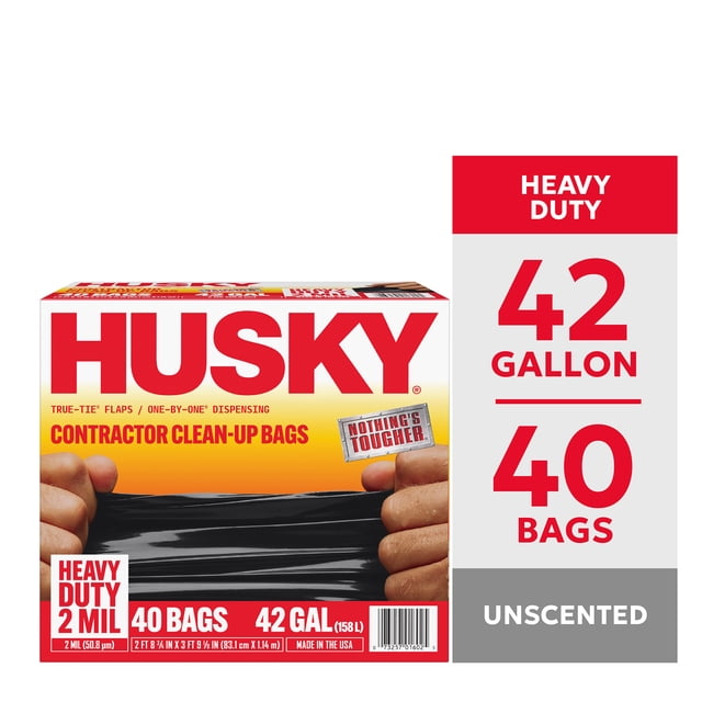 Husky 42G Contractor Bags - Heavy duty carts - Walmart Business Supplies