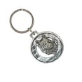 thumbnail image 1 of Husky Keychain, D098KC, 1 1/2 Inch, Dog Breed, Siberian, Metal, Pet, Gift, Handcrafted in the USA, Selection of Dog Designs Available, 100% American Made, 1 of 8