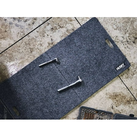 Husky Liners Universal Garage Mat 2' x 4' Foldable & Easy to Store 1pc Grey-11991