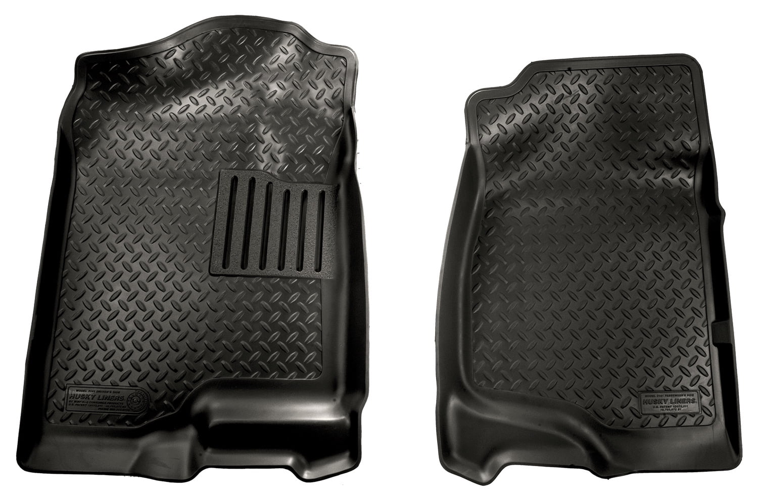 Husky Liners 07-12 GM Tahoe/Suburban/Escalade/Yukon/Silverado/Sierra Classic Style Black Floor Liner Fits select: 2011 ,2013 CHEVROLET SILVERADO K1500 LT