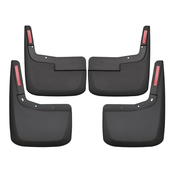 Husky Liners 58526 Custom Molded Mud Flaps Fit 2125 F150 w/o Fender Flares Front & Rear