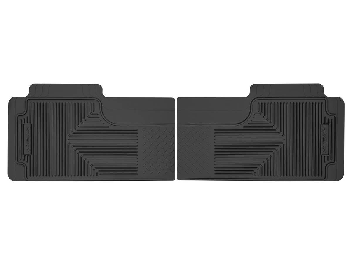 Husky Liners Heavy Duty Floor Mats Fits Heavy Duty 2nd Or 3rd Seat Floor Mats 10-14 Buick Enclave/Chevrolet Traverse, 94-01 Dodge Ram 1500/2500/3500, and more , 2nd or 3rd Row, 2pc Black