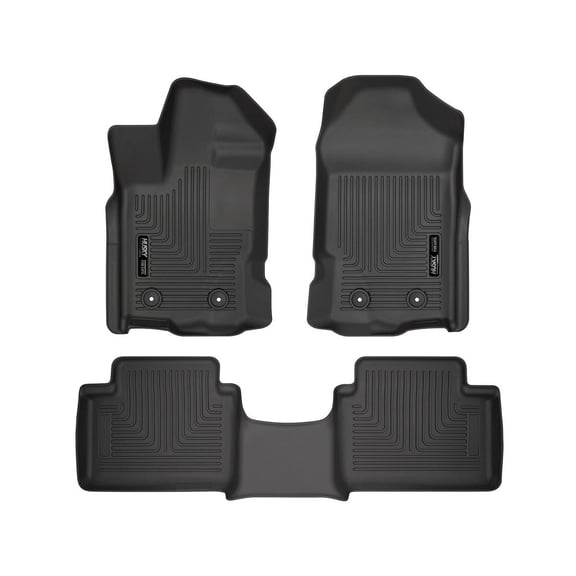 Husky Liners 93801 WeatherBeater Front & Second Seat Floor Liners - 3 Piece Fits 2019-2023 Ford Ranger