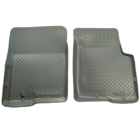 Husky Liners Classic Style Series Front Floor Liners Grey Fits 01-04 Toyota Tacoma Double Cab Pickup