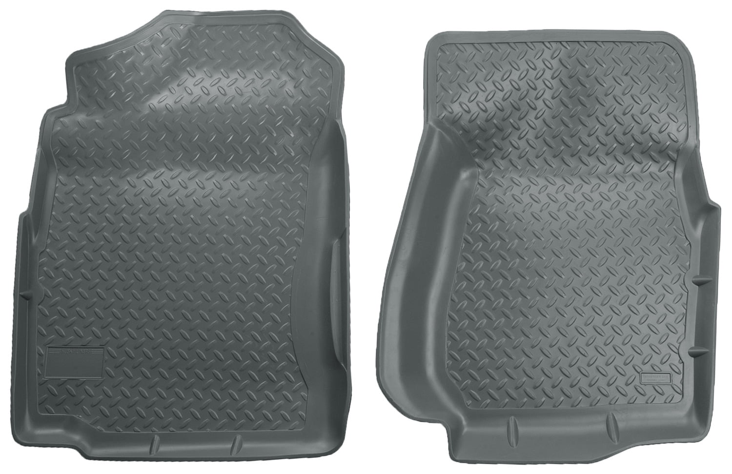 Husky Liners Classic Style Series Front Floor Liners Grey Fits 99-07 Silverado/Sierra 1500 Standard Cab Fits select: 1999-2007 CHEVROLET SILVERADO, 1999-2006 GMC NEW SIERRA