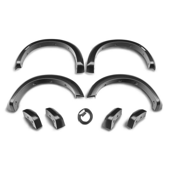 Husky Liners 2805901 Extend-a-Fender Fender Flares Fits 1981-1993 Dodge D/W Series Pickup & Ramcharger Single Rear Wheel | Flare Height 3" | Tire Coverage 2" | 4pc Set