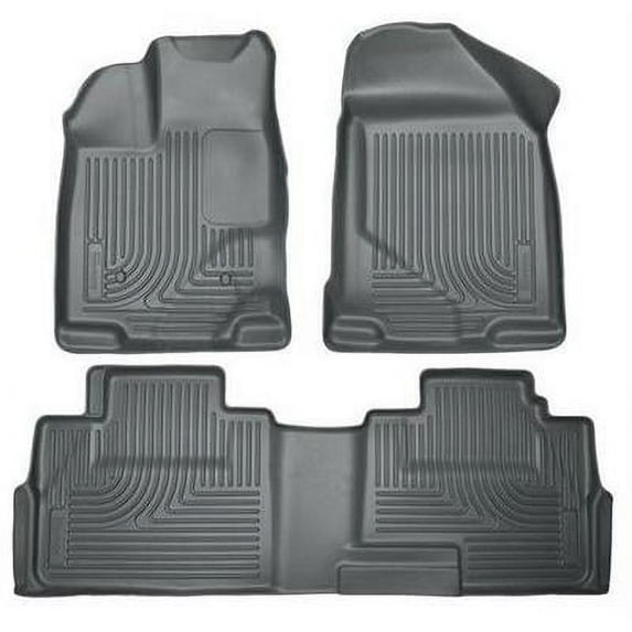 Husky Liners Front & 2nd Seat Floor Liners Compatible with 2007-2014 Edge, 2007-2015 MKX
