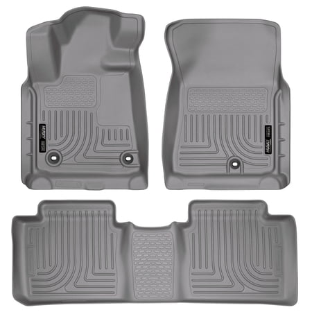 Husky Liners Front & 2nd Seat Floor Liners Fits 14-18 Tundra Double Cab Fits select: 2018 TOYOTA TUNDRA CREWMAX SR5, 2014-2015 TOYOTA TUNDRA DOUBLE CAB SR/SR5