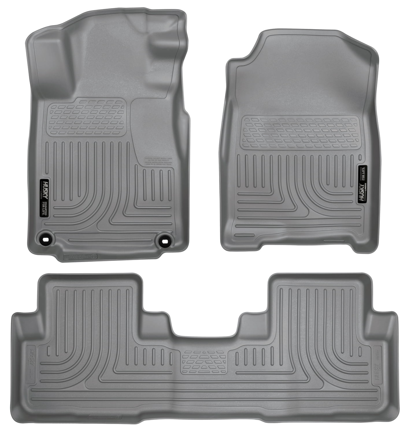 Husky Liners Front & 2nd Seat Floor Liners (Footwell Coverage) Fits 12