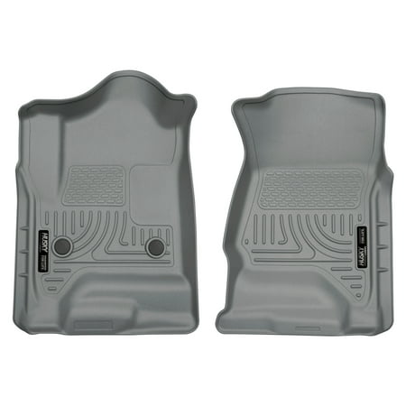 Husky Liners Front Floor Liners Fits 14-18 Silverado/Sierra 1500 Crew/Double