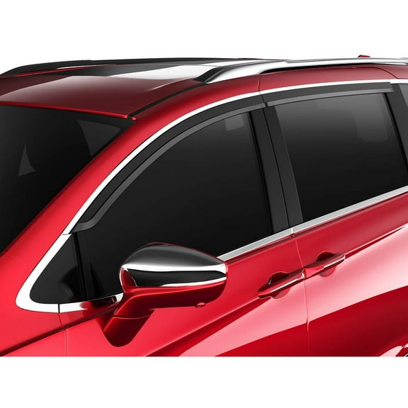 Husky Liners Low Profile Ventvisor Rain Guards | Fits 2022 - 2025 Toyota Corolla Cross | Front & Rear, Smoke w/ Chrome Trim, 4-pcs. | 2884078