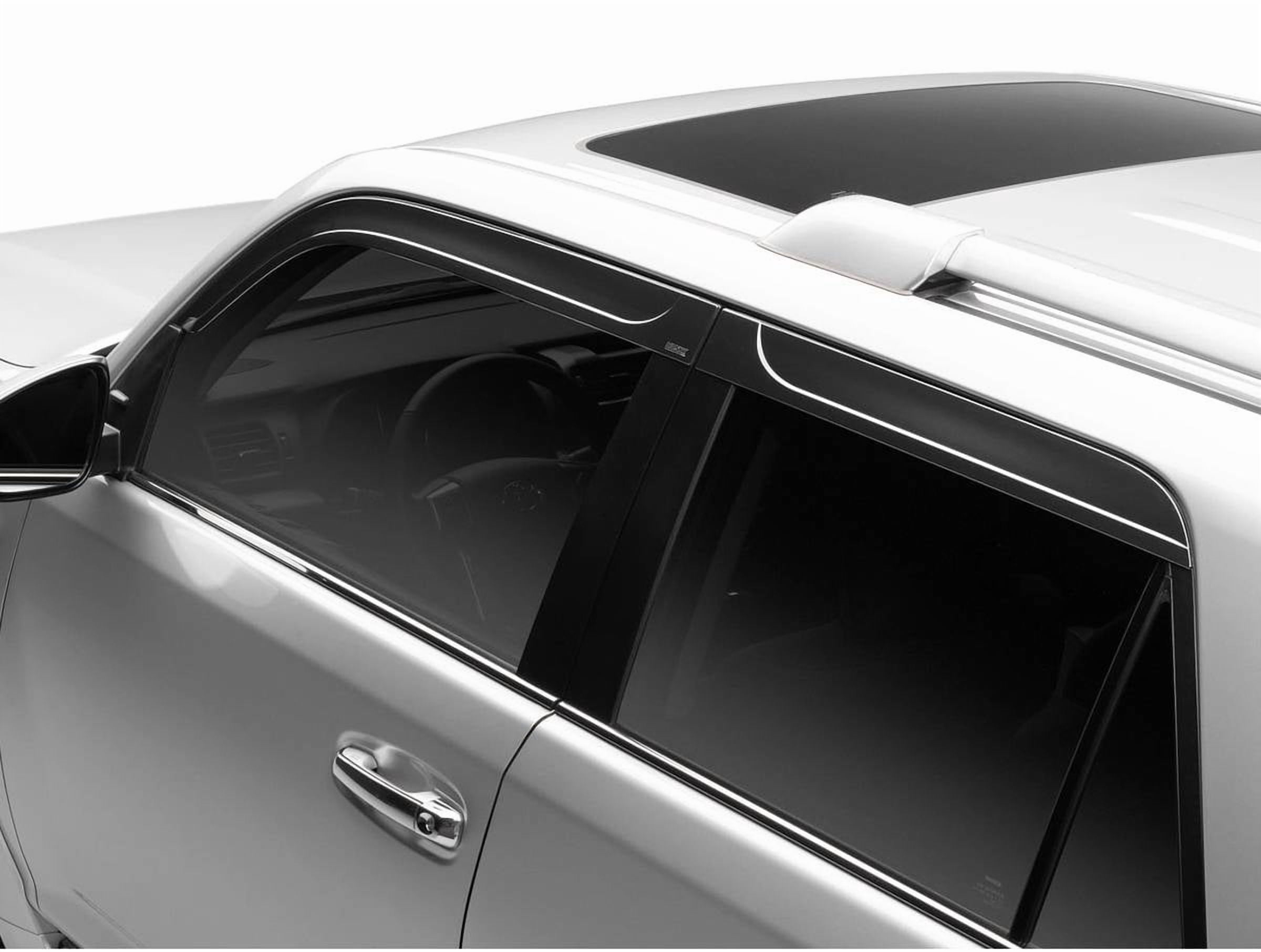 2-Piece Sun Rain Guard Window Visors For 1996-2025 Chevy Express 2500/3500 - Dark Smoke 10 thumbnail image