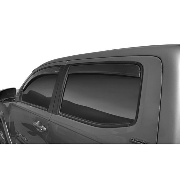 Husky Liners 2864036 Low Profile Ventvisor Smoke Fits 2016-2023 Toyota Tacoma Double Cab 4Pc In-Channel