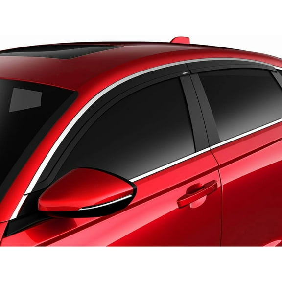 Husky Liners 2884067 Low Profile Ventvisor Smoke w/ Chrome Trim Fits 2023-2025 Honda Accord 4Pc Outside Mount