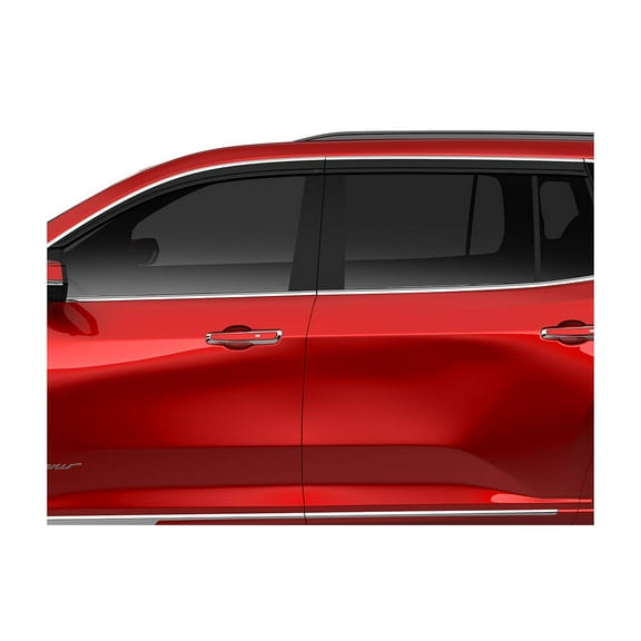 Husky Liners Low Profile Ventvisor Rain Guards | Fits 2025 GMC Terrain | Front & Rear, Smoke w/Chrome Trim, 4-pcs. | 2884073