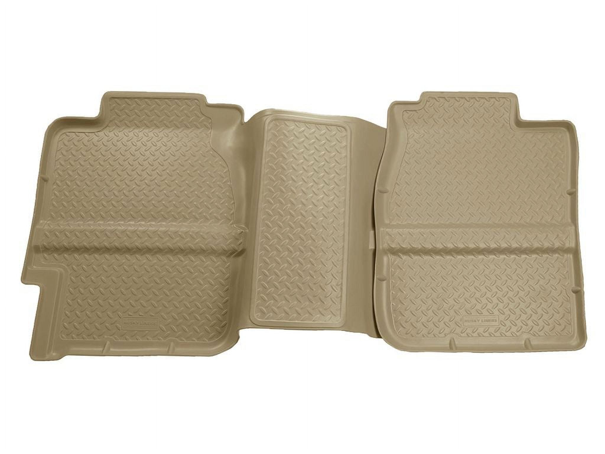 Husky Liners by RealTruck Classic Style Series | 1999 - 2007 Silverado/Sierra 1500 Extended Cab, 1999 - 2007 Chevrolet Silverado/GMC Sierra2500/3500 Extended Cab | 2nd Seat Floor Liner, Tan | 61363