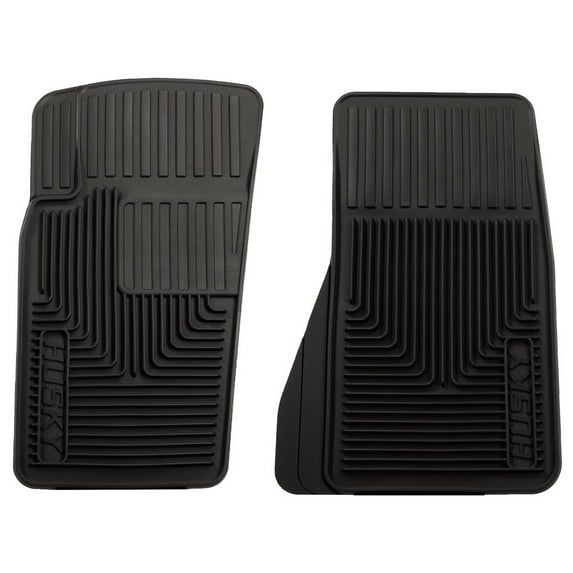 Husky Liners 51081 All Weather Floor Mats Fit 84-01 Cherokee, 93-04 Grand Cherokee, 02-12 Liberty, 07-18 Wrangler JK Front Row Black