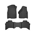 thumbnail image 1 of Husky Liners 98031 Weatherbeater Floor Mats Fit 2002-2008 Dodge Ram 1500, 2003-2009 Ram 2500/3500 Quad Cab w/w/o Manual Transfer Case Shifter - Front/2nd Seat - Black, 1 of 13