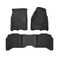 thumbnail image 1 of Husky Liners 99001 Weatherbeater Floor Mats Fit 2009-2024 Dodge Ram 1500/2500/3500/Ram Truck 1500/2500/3500 Classic Crew Cab (w/ Single/Dual Floor Mat Hooks) - Front/2nd Seat - Black, 1 of 13