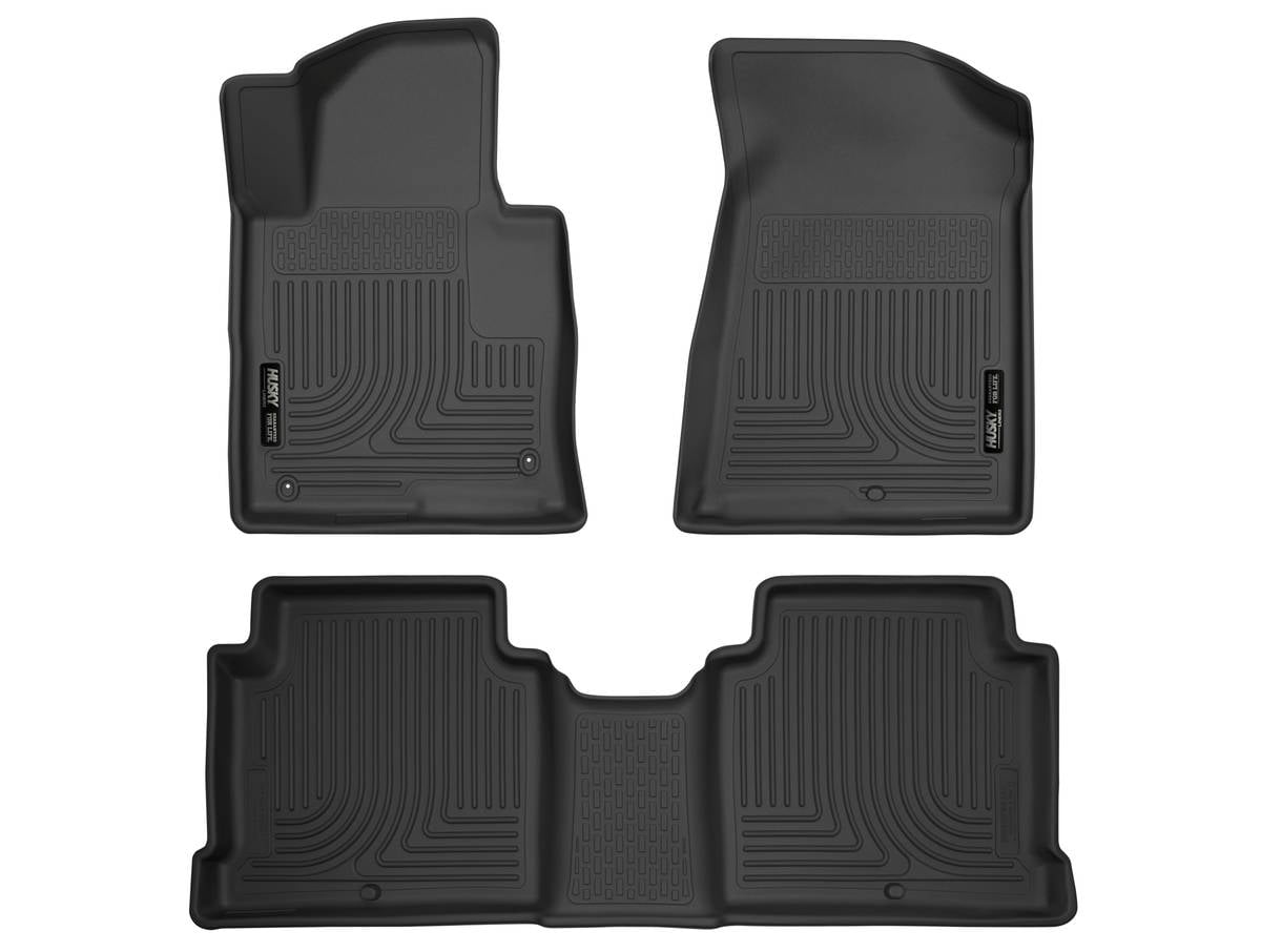 Husky Liners Weatherbeater Floor Mats - Front & Rear Set For 2015-19 Hyundai Sonata / 2016-20 Kia Optima