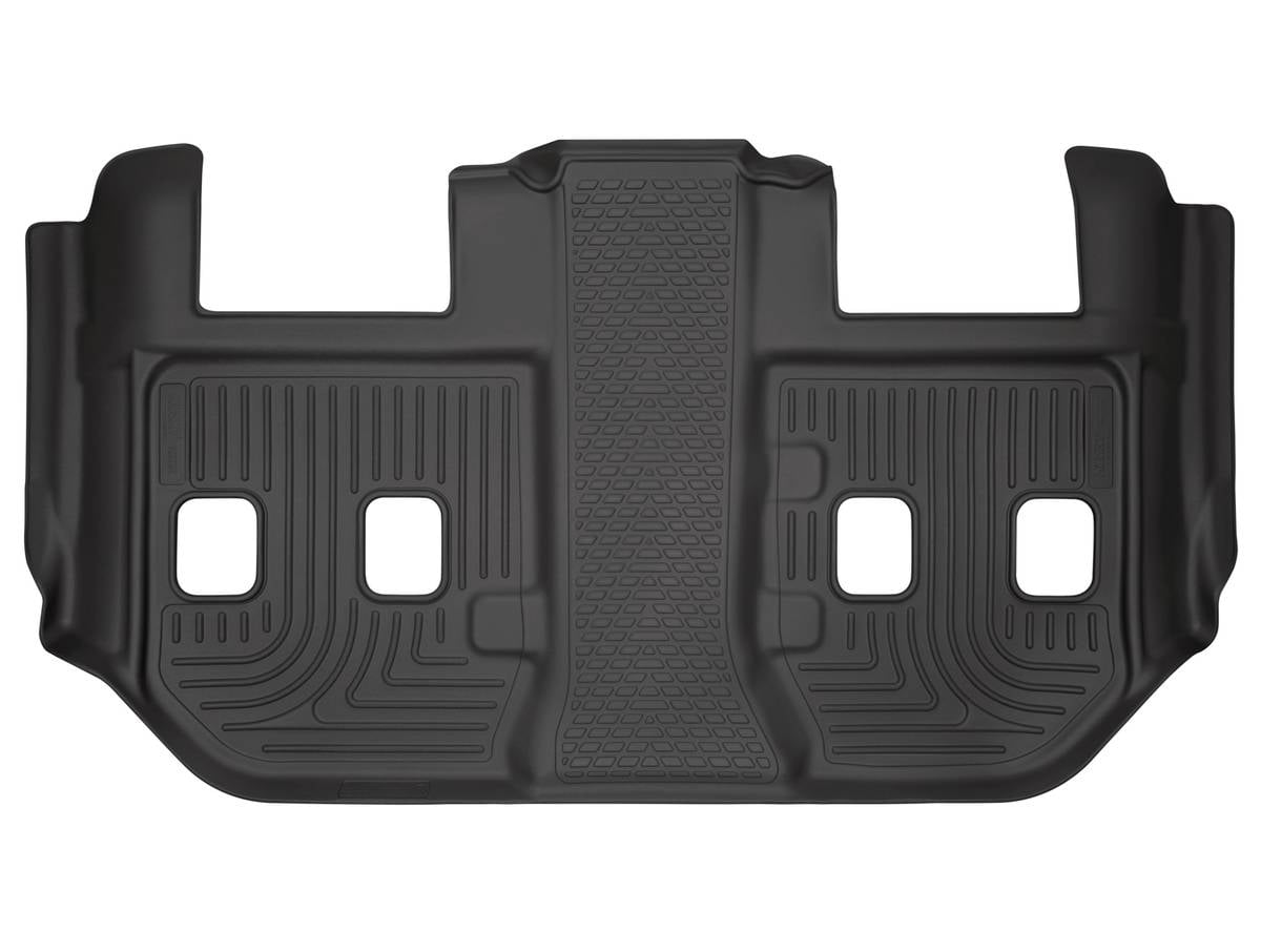 Husky Liners Weatherbeater Floor Mats | Fits 2015 - 2020 Cadillac Escalade ESV; Chevrolet Suburban; GMC Yukon XL w/2nd Row Bucket Seat | 3rd Row, 1-pc Black - 19281