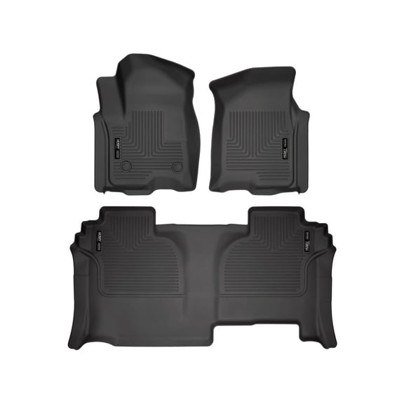 Husky Liners 94031 WeatherBeater Front & Second Seat Floor Liners 3 Piece Fits Many 2019-2026 Chevy, GMC