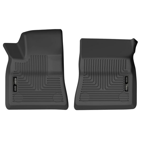 Husky Liners 15631 Weatherbeater Floor Mats Fit 2017-2024 Tesla Model 3 - Front - Black - 2 Pc