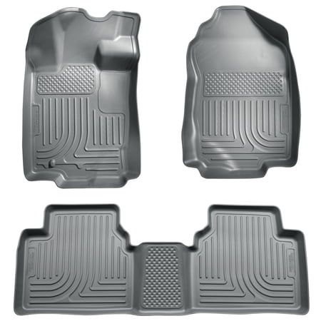 Husky Liners Weatherbeater Series Front & 2nd Seat Floor Liners Fits 10-12 Fusion/MKZ - FWD Fits select: 2010-2012 FORD FUSION, 2010-2012 LINCOLN MKZ