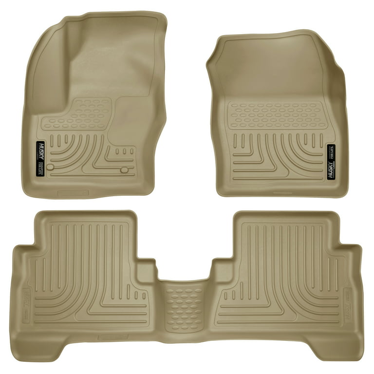 Husky Liners Weatherbeater Series Front & 2nd Seat Floor Liners fits 13-18  Ford C-Max, 13-19 Ford Escape
