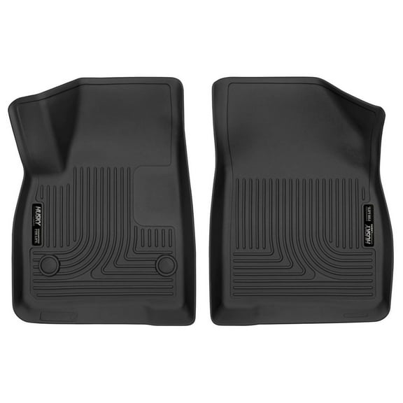 Husky Liners 52251 X-Act Contour Floor Liners Fits 2017-2025 Cadillac XT5, 2019-2025 Chevy Blazer & 2017-2023 GMC Acadia Front Row 2 Pc Black