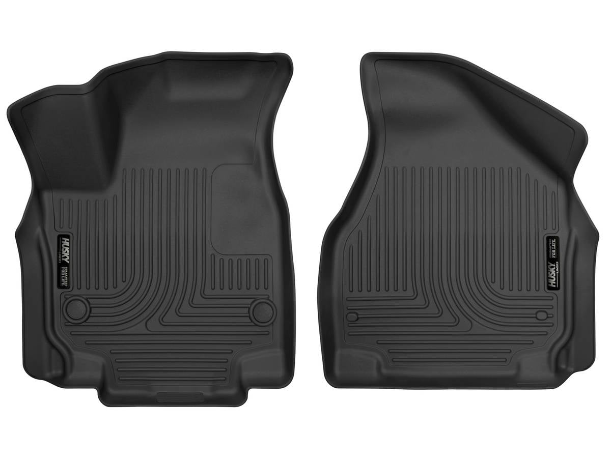 Husky Liners X-act Contour Floor Mats - Front Row Set For 2017-2025 Chrysler Pacifica/Voyager, Black