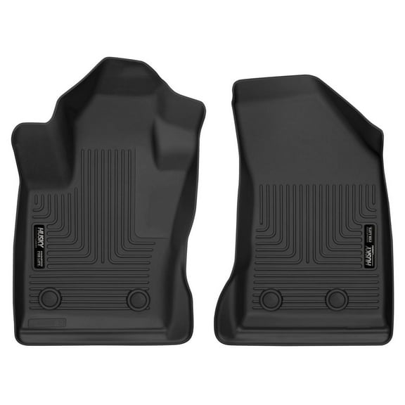 Husky Liners 52891 X-Act Contour Floor Liners Fits 2017-2025 Jeep Compass incl. Models w/ One or Two Passenger Side Retaining Posts Front Row 2 Pc Black