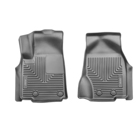Husky Liners 51771 X-Act Contour Floor Liners Fits 2021-2025 Jeep Grand Cherokee & Grand Cherokee L incl. Bench or Bucket Seats Front Row 2 Pc Black