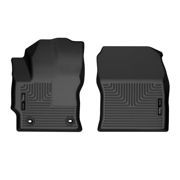 Husky Liners X-act Contour Floor Mats | Fits 2022 - 2025 Toyota Corolla Cross (Front Wheel Drive Only) | Front Row, 2-pc Black - 50701