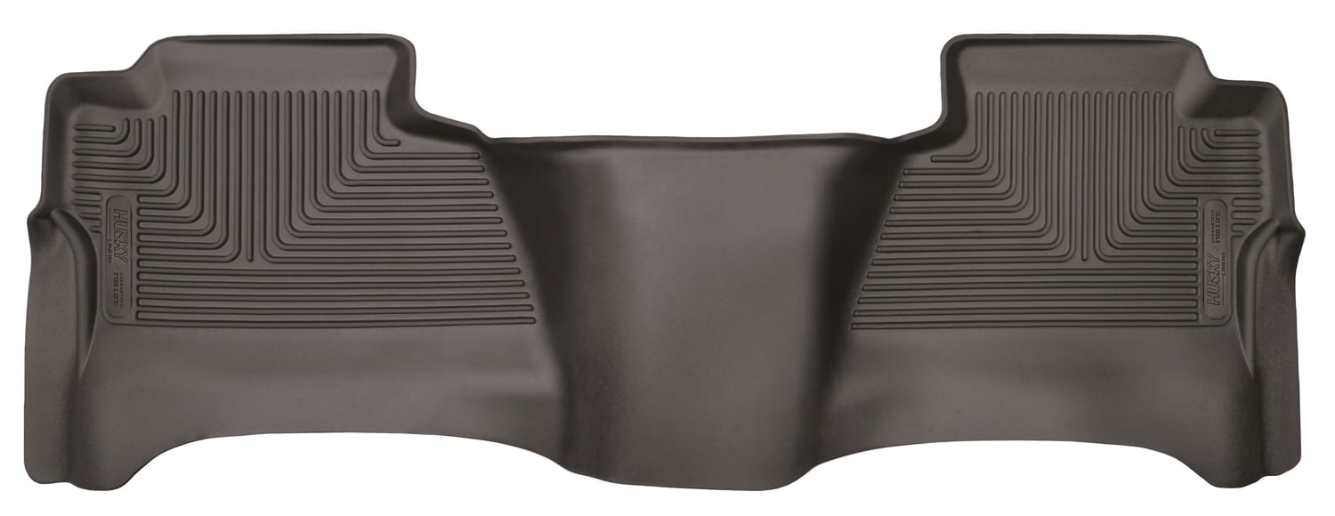 Husky Liners X-act Contour Series 2nd Seat Floor Liner Cocoa Fits 14-18 Chev Silv/GMC Sierra 1500, 15-19 Chev Silv/GMC Sierra 2500/3500; Crew Cab Fits select: 2014-2019 CHEVROLET SILVERADO