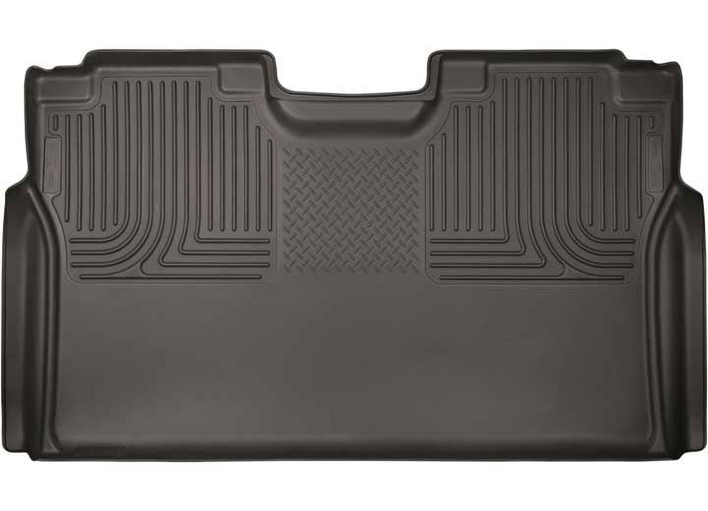 Husky Liners X-act Contour Series 2nd Seat Floor Liner (Full Coverage) Cocoa Fits 15-21 Ford F-150 SuperCrew Cab, 17-22 Ford F-250/F-350/F-450 Crew Cab w/No Fold Flat Storage