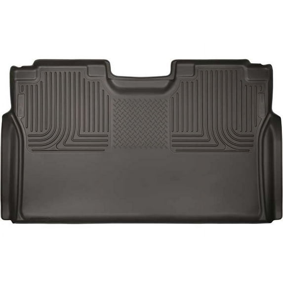 Husky Liners X-act Contour Series 2nd Seat Floor Liner (Full Coverage) Cocoa Fits 15-21 Ford F-150 SuperCrew Cab, 17-22 Ford F-250/F-350/F-450 Crew Cab w/No Fold Flat Storage