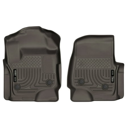 Husky Liners X-act Contour Series Front Floor Liners Cocoa Fits 17-21 Ford F-250/F-350/F-450 Crew Cab Fits select: 2017-2021 FORD F250, 2017-2021 FORD F350