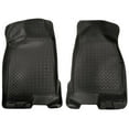 thumbnail image 1 of Husky Liners 32511 Classic Style Floor Liners Fit 2004-2012 Chevy Colorado, GMC Canyon Crew Cab, 2006-2008 Isuzu I-Series Crew Cab Front Row 2-Pc Black, 1 of 9