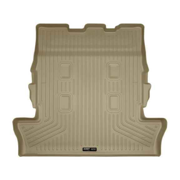 Husky Liners 25343 Weatherbeater Cargo Liner Fits 2013-2021 Lexus LX570, 2013-2021 Toyota Land Cruiser w/ 2nd Row Bench Seat Tan