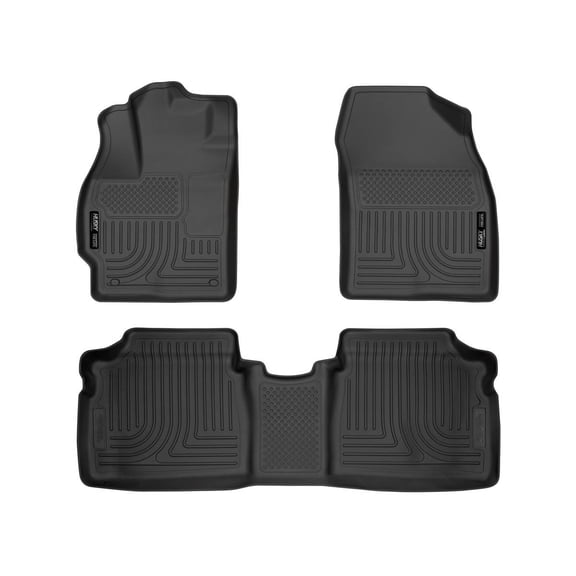 Husky Liners 98921 WeatherBeater Front & Second Seat Floor Liners - 3 Piece Fits 2010-2014 Toyota Prius